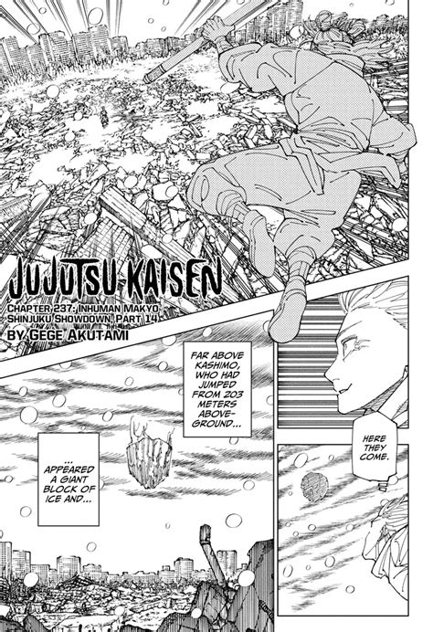 jjk chapter 237 release date|Read Jujutsu Kaisen, Chapter 237 Manga